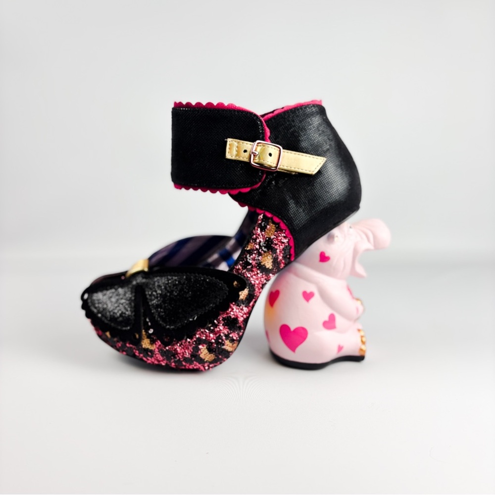 Irregular Choice So Hippo Heels – Size 38 / UK 5 – Pink Hippo Character Heel - Picture 4 of 9